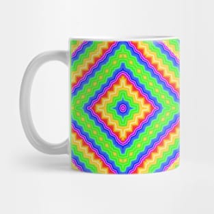 Psychedelic Diamond Pattern Mug